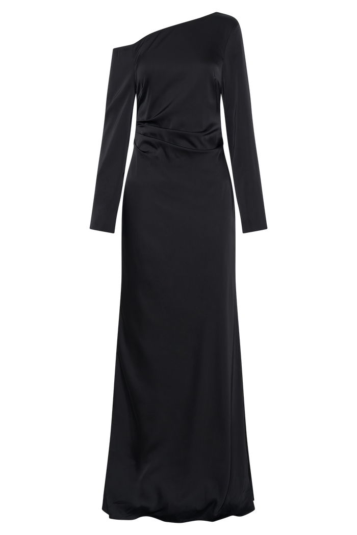 Avery Long Sleeve Maxi Dress - Black