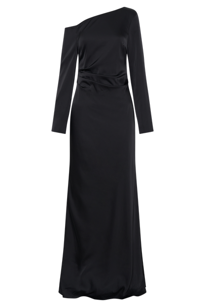 Avery Long Sleeve Maxi Dress - Black