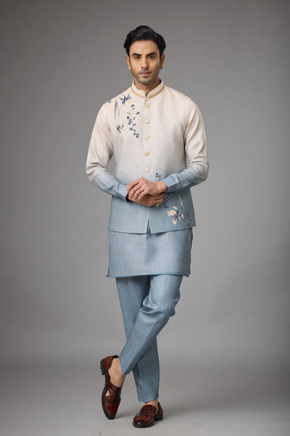 Azure Mist jacket kurta under 10000