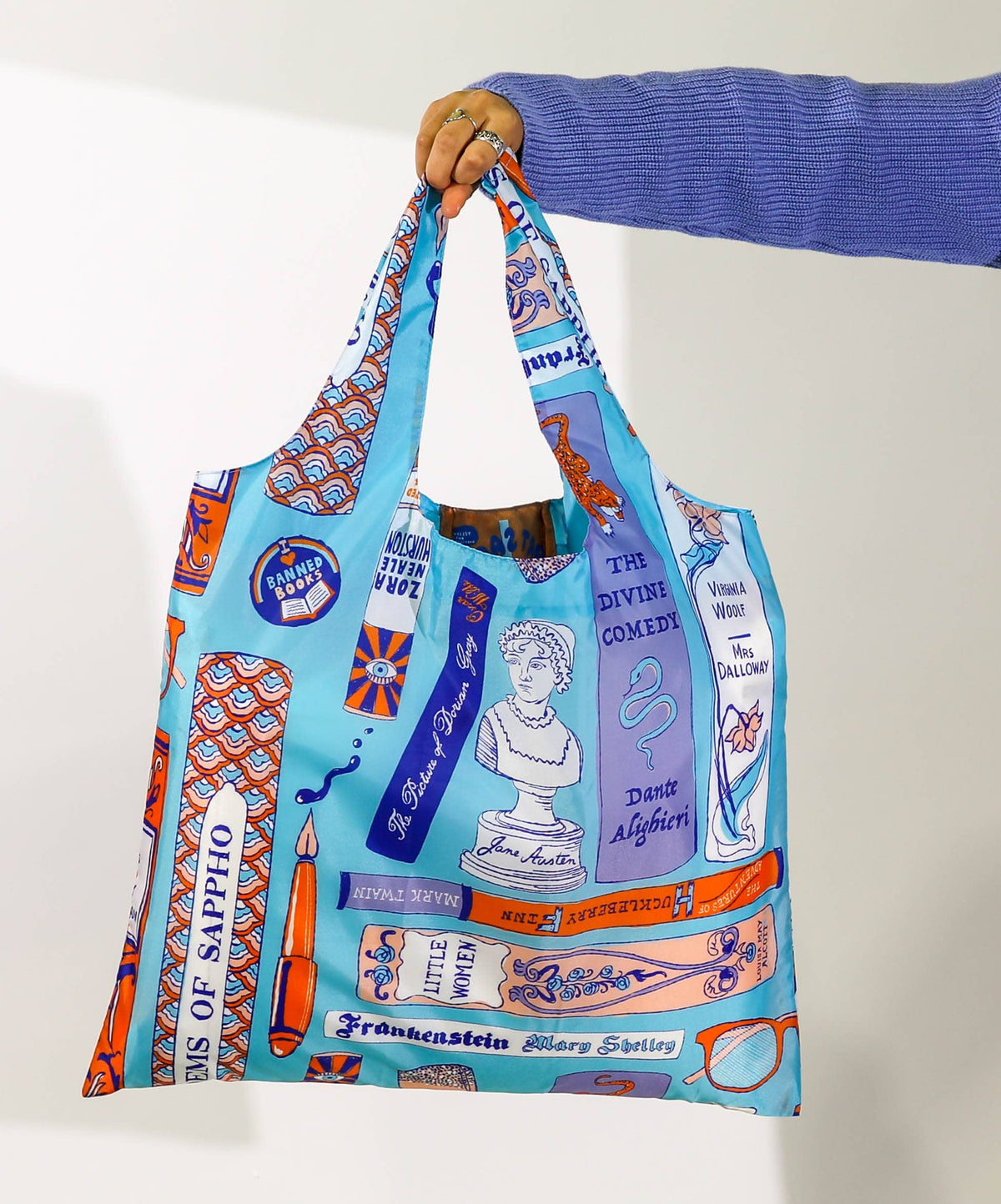 Bookbag Art Sack® - Eco-Friendly Reusable Book Lovers Tote