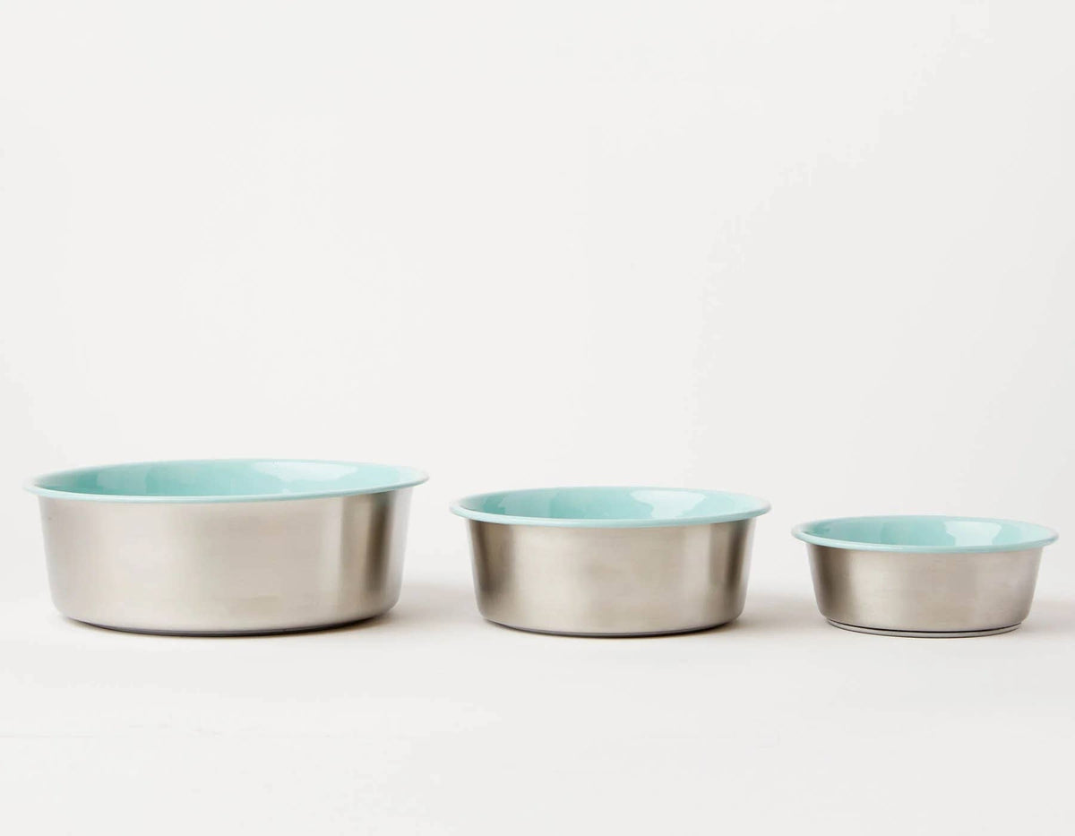 Jax & Bones Bone Slow Feeder Bowl Teal Small