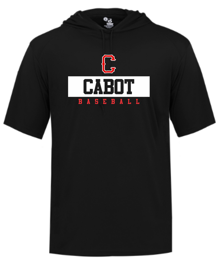 Badger 100% Short Sleeve Hooded Tee Shirt