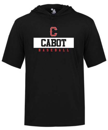 Badger 100% Short Sleeve Hooded Tee Shirt