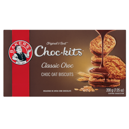 Bakers Classic Choc Choc-kits Biscuits, 200g