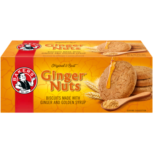 Bakers Ginger Nuts, 190g