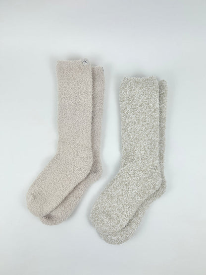 Barefoot Dreams CozyChic Stone Sock Set Loungewear in at Wrapsody