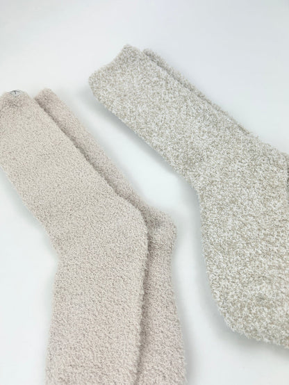 Barefoot Dreams CozyChic Stone Sock Set Loungewear in at Wrapsody