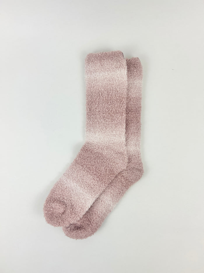 Barefoot Dreams CozyChic Teaberry Spacedye Socks Loungewear in at Wrapsody