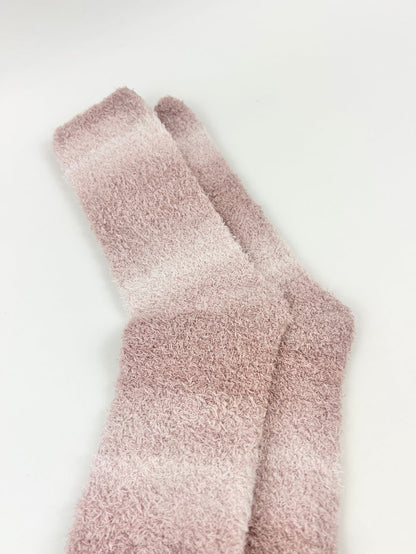 Barefoot Dreams CozyChic Teaberry Spacedye Socks Loungewear in at Wrapsody