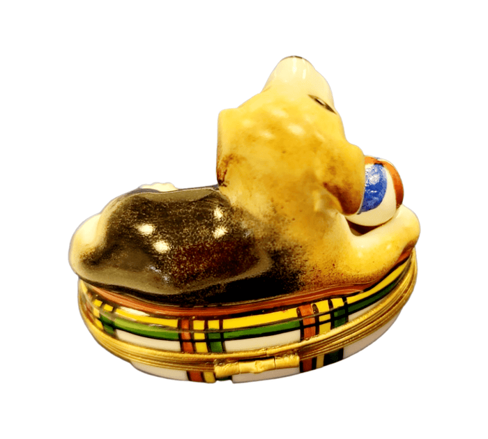Beagle Dog Limoges Box Figurine Porcelain Limoges dog beach limoges box French Trinket Box
