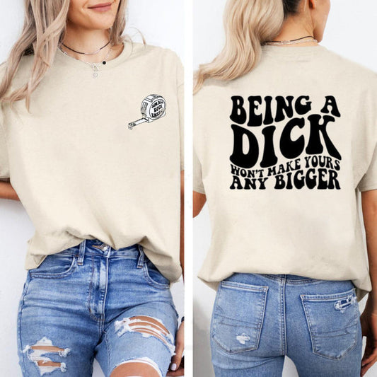 “Being A Jerk” Funny T-Shirt – Sarcastic Humor Graphic Tee, Unisex Cotton Shirt - Teezioo