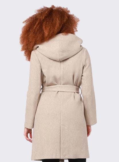 Belted Hooded Coat Acorn Home + Apparel