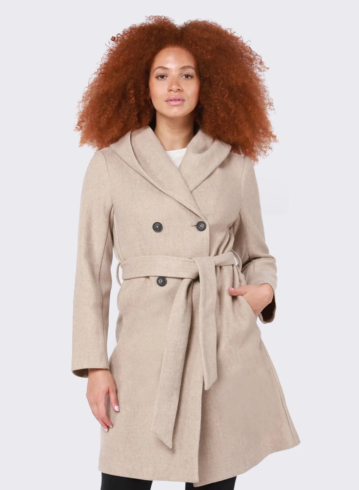 Belted Hooded Coat Acorn Home + Apparel