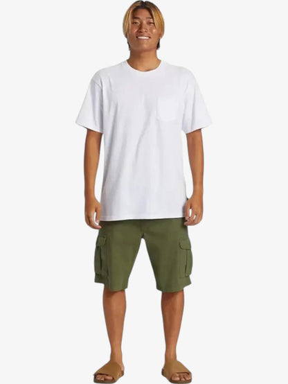 Bermuda Quiksilver Crucial Battle Cargo Verde Militar