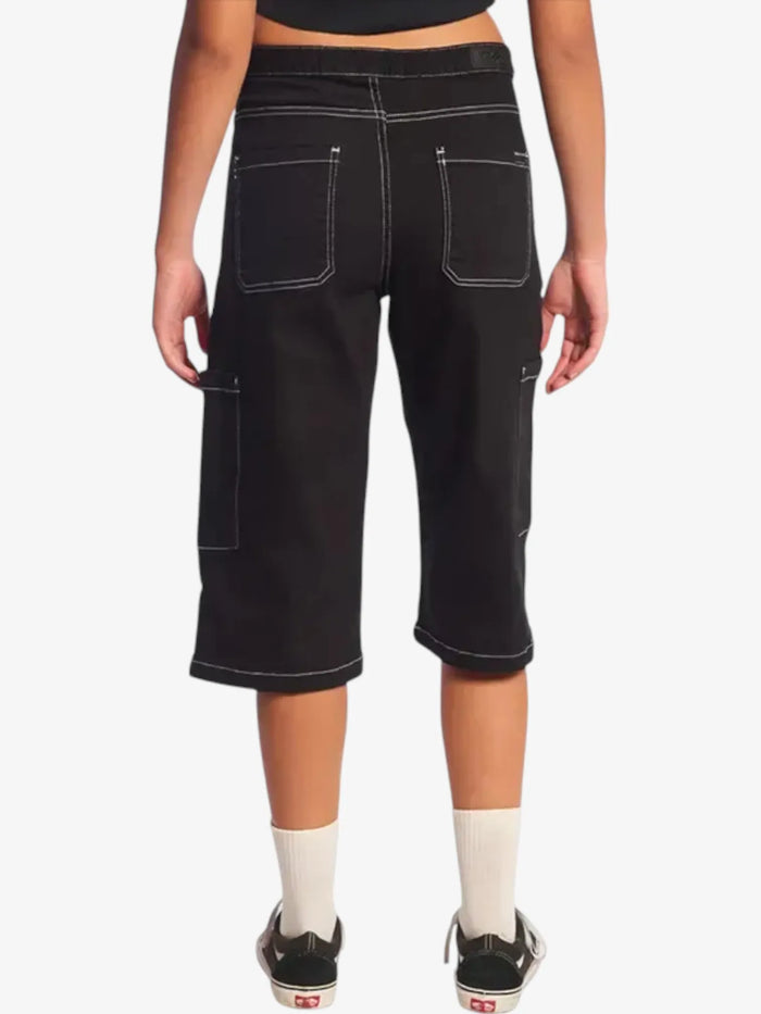 Bermuda Volcom Fisher Contrast Mujer Negro