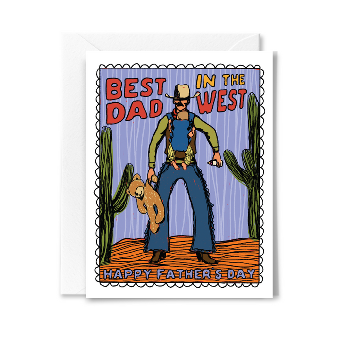 Best in the West Father's Day Card