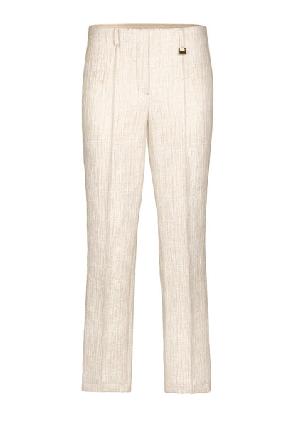 Front view of Bianca 70023 Denver Beige Mix Trousers by bianca, shop bianca collection at Dotique