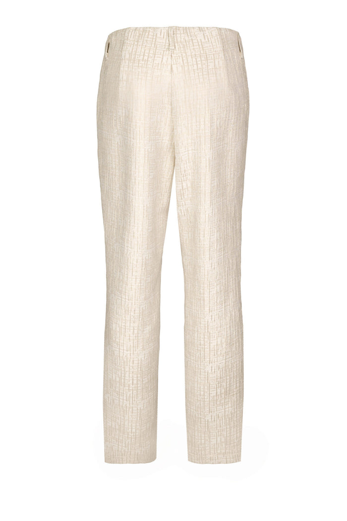 Back view of Bianca 70023 Denver Beige Mix Trousers by bianca available to shop at Dotique