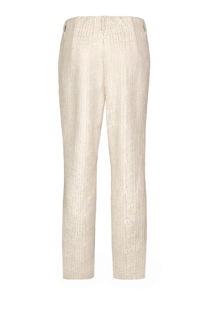 Back view of Bianca 70023 Denver Beige Mix Trousers by bianca available to shop at Dotique
