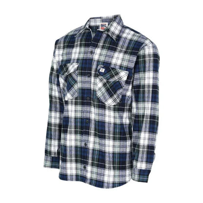 Plaid White & Green / S / Regular