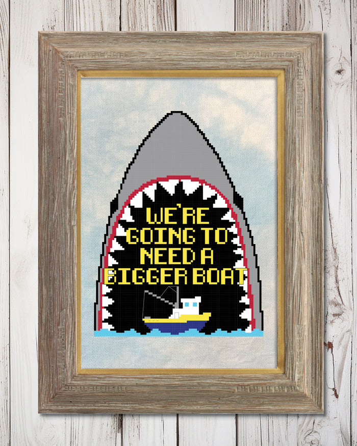 Bigger Boat Cross Stitch Pattern