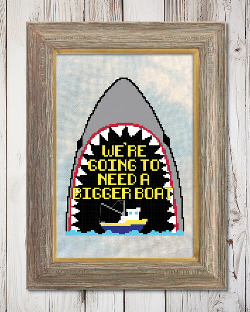 Bigger Boat Cross Stitch Pattern