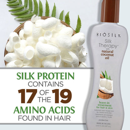 BioSilk Silk Therapy With Natural Coconut Oil Leave-In Treatment