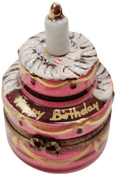 Birthday Cake Limoges Box Porcelain Limoges birthday French Trinket Box