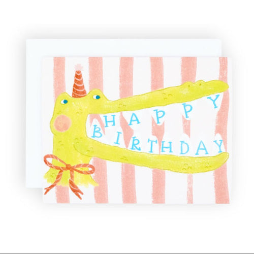 Birthday Crocodile Card