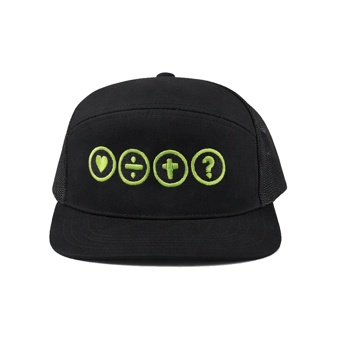 Black 6-PANEL ARCH SNAPBACK Hat