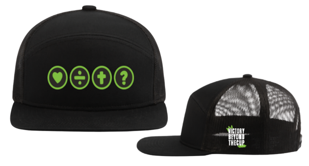 Black 6-PANEL ARCH SNAPBACK Hat