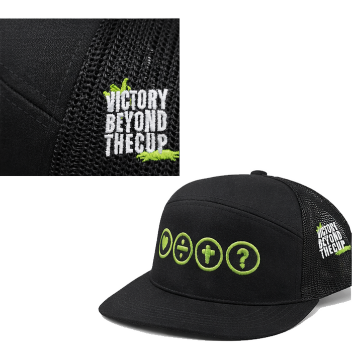 Black 6-PANEL ARCH SNAPBACK Hat