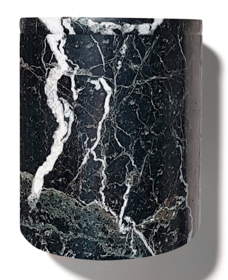 Black Marble Candle Holder
