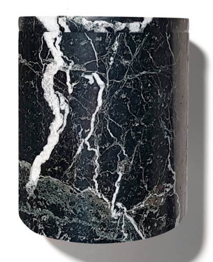 Black Marble Candle Holder