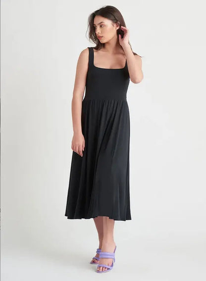 Black Midi Dress Acorn Home + Apparel