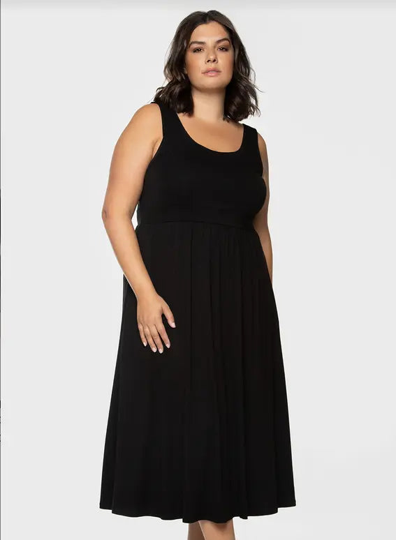 Black Midi Dress Acorn Home + Apparel