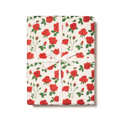 Blooming Roses wrapping paper - CARLYLE AVENUE