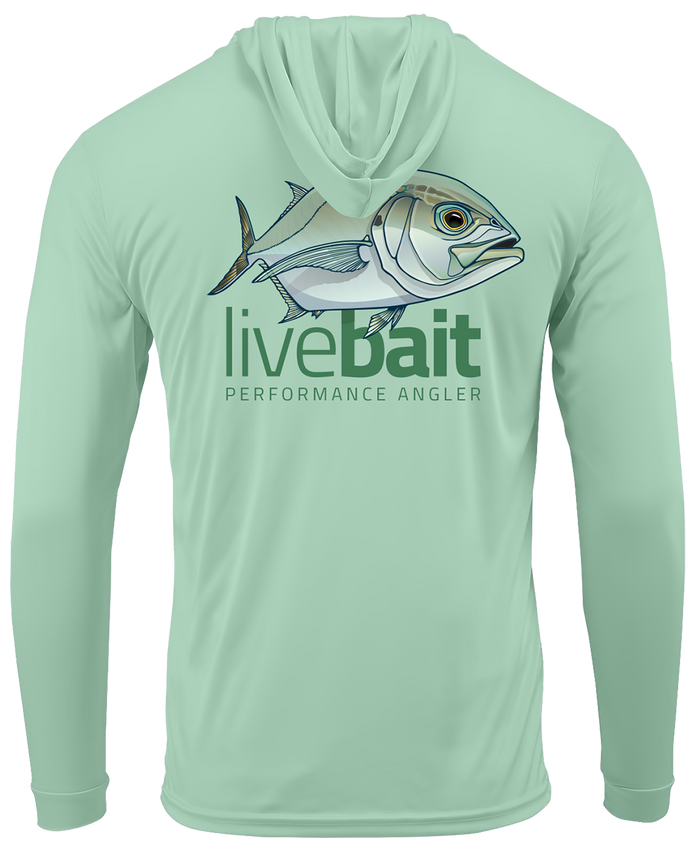 Blue Runner Long Sleeve Hoodie - LiveBait.com