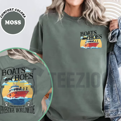 "Boats 'N Hoes" Music Video Shirt – Distressed Yacht Club Graphic Tee