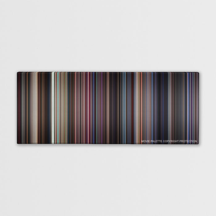 Boogie Nights color palette canvas print: thousands of thin vertical stripes of color