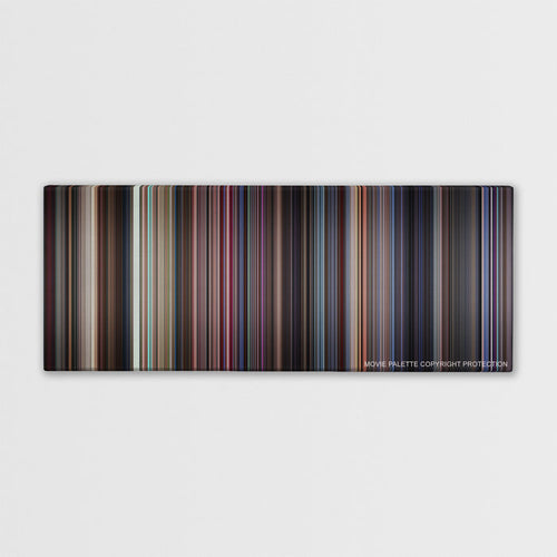 Boogie Nights color palette canvas print: thousands of thin vertical stripes of color