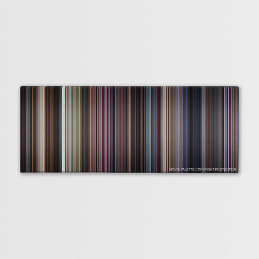 Boogie Nights color palette canvas print: thousands of thin vertical stripes of color