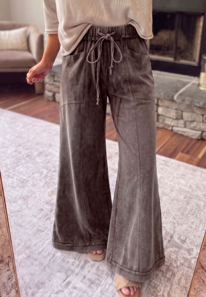 Brown Flare Pants