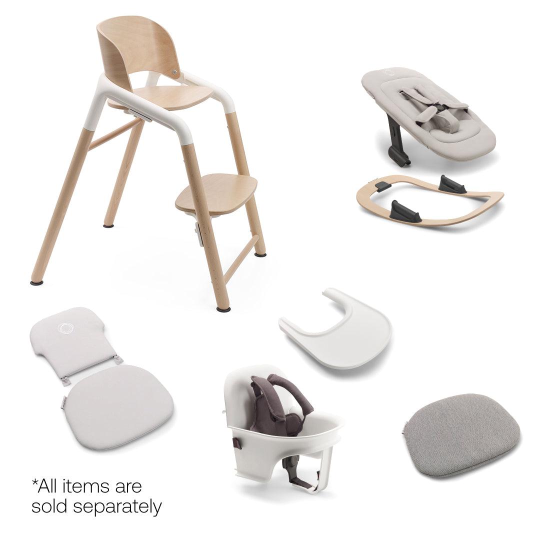 Bugaboo Giraffe Highchair - Wood/White