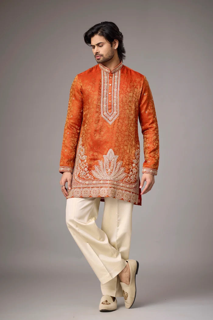 Trending Brocade Kurta Set for Men 2026 – Navratri Ethnic Wear | Mahavir NX