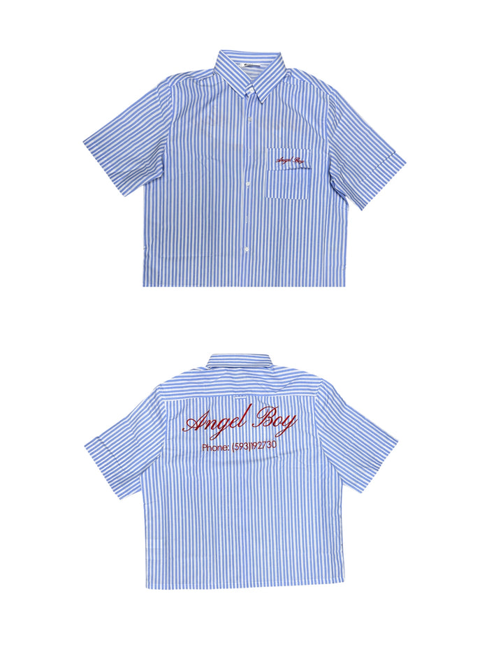 Camisa BoxyFit de Tela \"Angel Boy\"