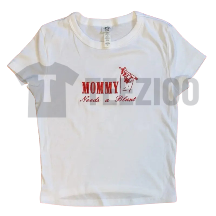 Cannamom Club Embroidered Tee