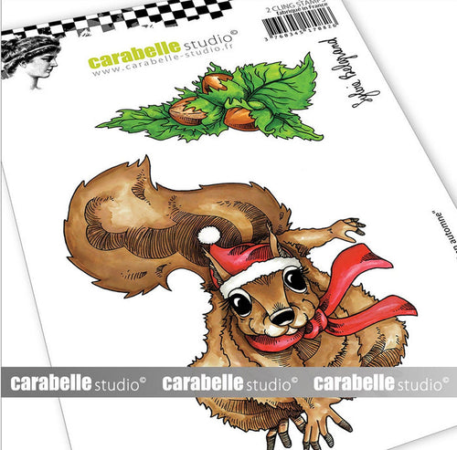 Carabelle Cling Stamp - Ecureuil en Automne