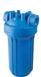 Carcasa para filtro BIG 10 azul - MONO 4.5"x10", 1" NPT