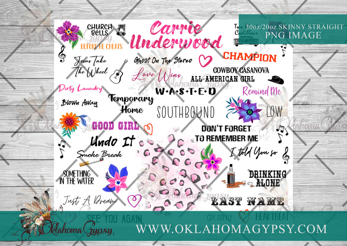 Carrie Underwood Inspired Top Hits Digital File